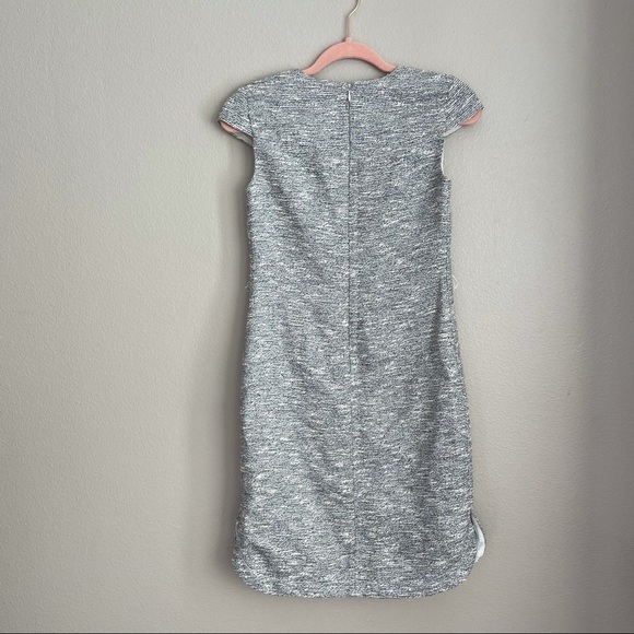J.crew tweed cap sleeve dress sz.000 missing belt - Picture 2 of 3